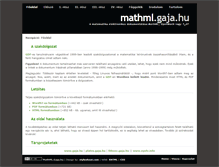 Tablet Screenshot of mathml.gaja.hu