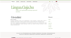 Desktop Screenshot of lingua.gaja.hu