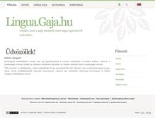 Tablet Screenshot of lingua.gaja.hu